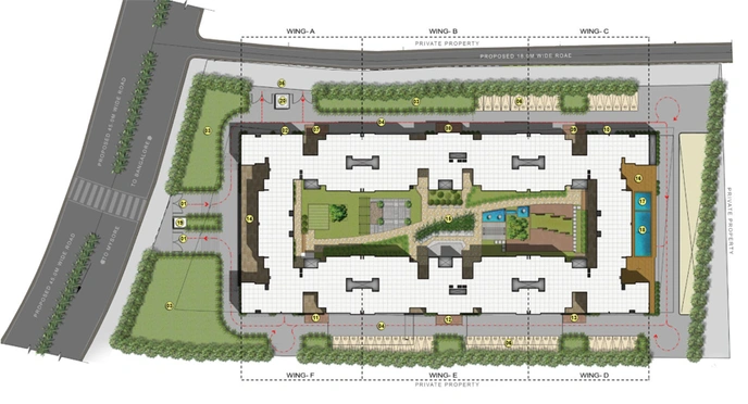Master Plan of Sattva Melody in Mysore Road, Bangalore - Image 107326
