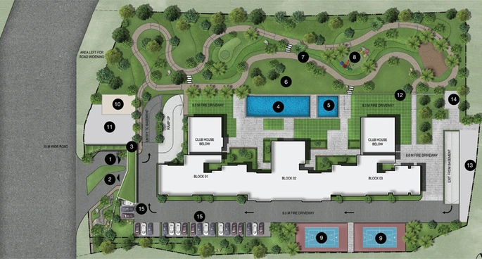 Master Plan of Sobha Forest Edge in Talaghattapura, Bangalore - Image 107897