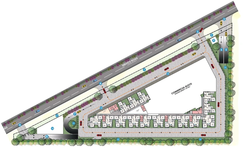 Master Plan of SBR Keerthi in Old Madras Road, Bangalore - Image 107348