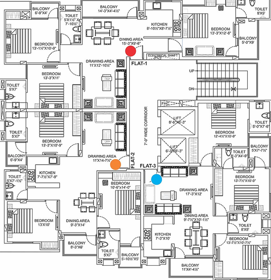 Floor Plan of Unique Prime in Mansarovar, Jaipur - Image 169245