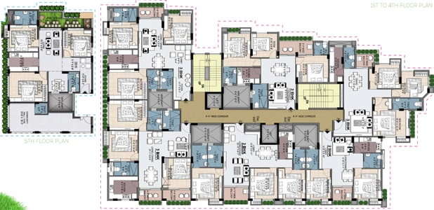 Floor Plan of Tarush Enclave in Kasba, Kolkata - Image 188156