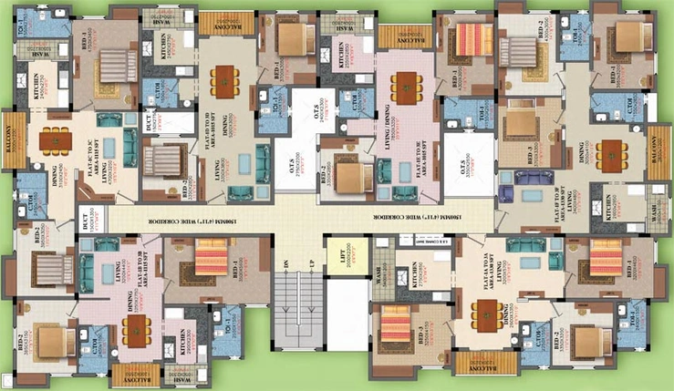 Floor Plan of GVSPL Gardens in Kogilu, Bangalore - Image 107444