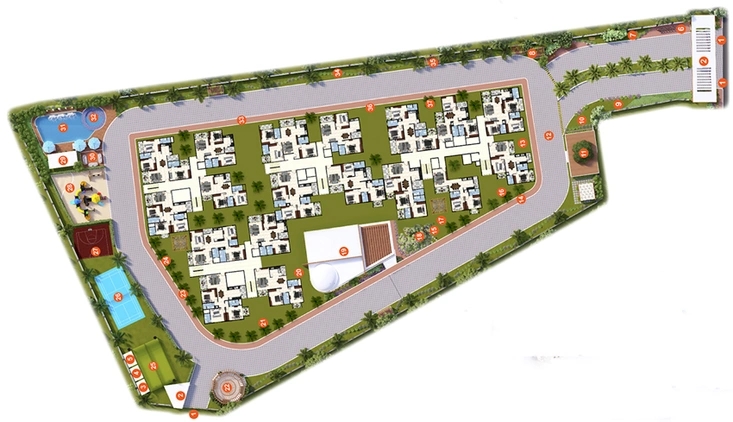 Master Plan of Aryan Opulence in Rajarajeshwari Nagar, Bangalore - Image 107979