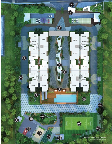 Master Plan of Assetz Here And Now in Jakkur, Bangalore - Image 107997