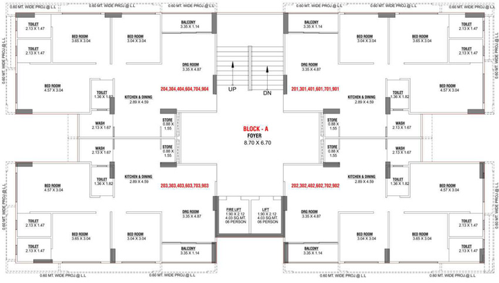 Floor Plan of Shiv Royal Dreams in Vaishnodevi Circle, Ahmedabad - Image 107478