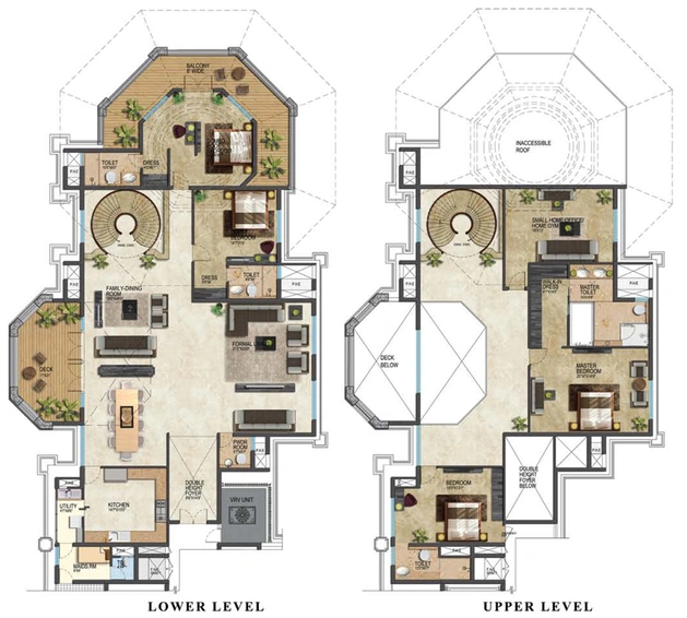 4 BHK Penthouse in Prestige Leela Residences in Thanisandra, Bangalore - Image 718929