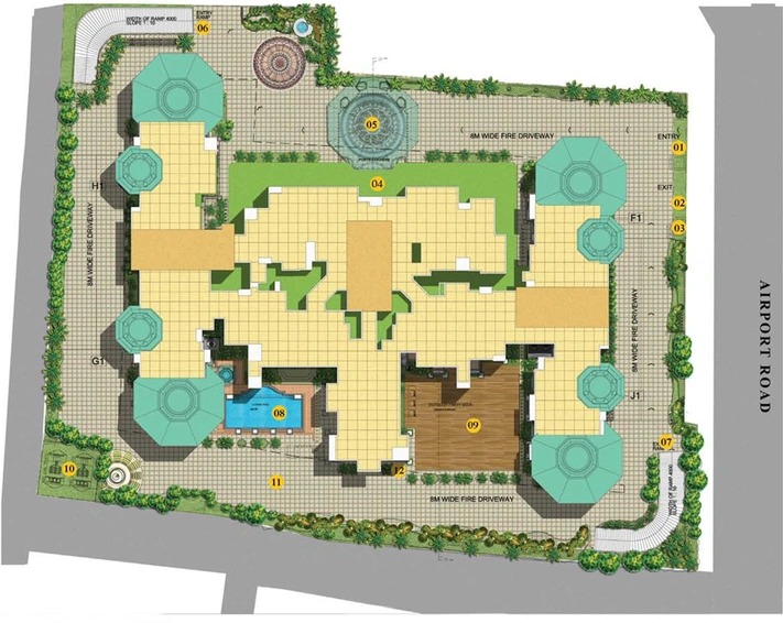 Master Plan of Prestige Leela Residences in Thanisandra, Bangalore - Image 108067