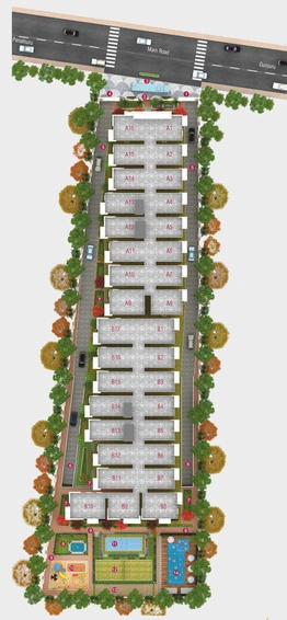 Master Plan of Cansa Dhiya in Panathur, Bangalore - Image 107494