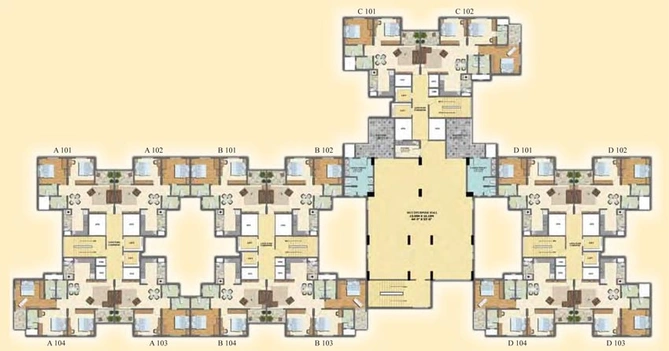 Floor Plan of VBHC Serene Town in Whitefield, Bangalore - Image 108098