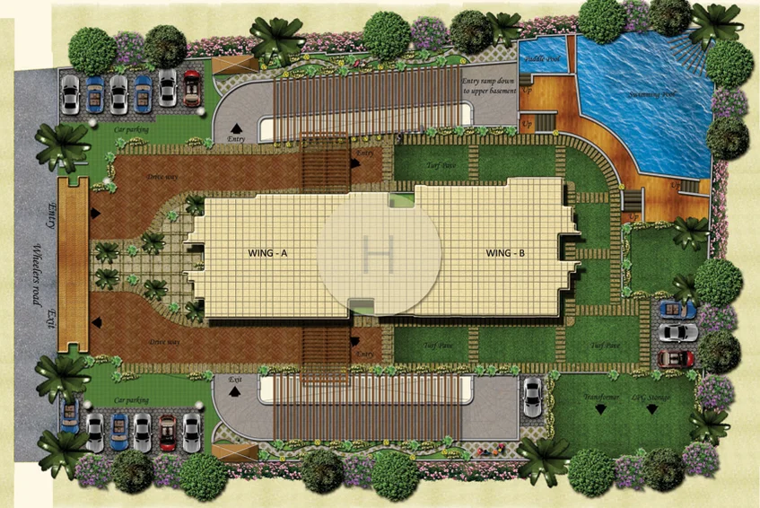 Master Plan of HM Grandeur in Pulikeshi Nagar, Bangalore - Image 108108