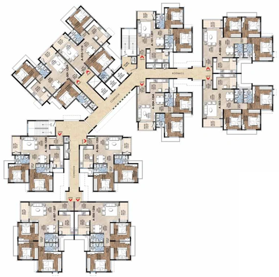 Floor Plan of BSCPL Bollineni Astra in Kogilu, Bangalore - Image 107546