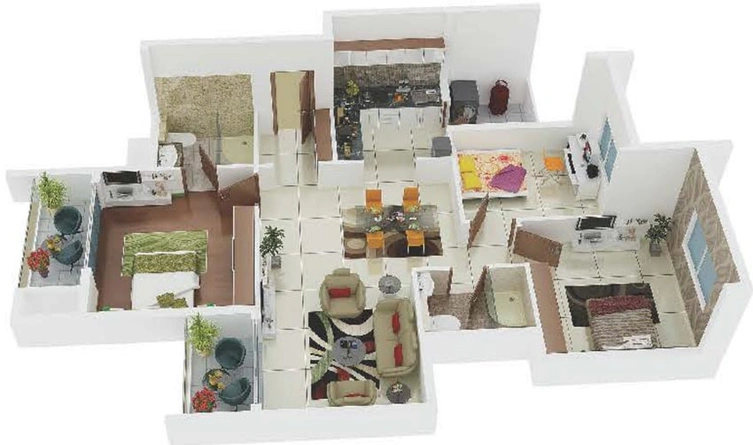 5 BHK Flat in Marvel Sequoia in Whitefield, Bangalore - Image 716211