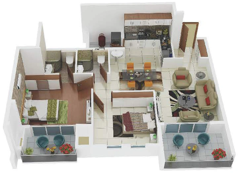2 BHK Flat in Marvel Sequoia in Whitefield, Bangalore - Image 716209