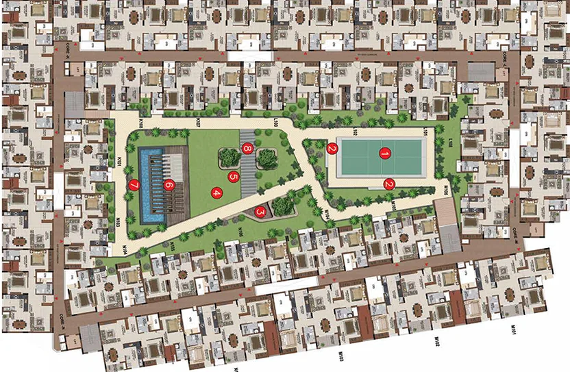 Floor Plan of Casagrand Castle in Manapakkam, Chennai - Image 193103