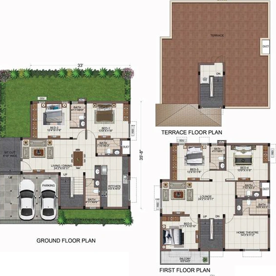 5 BHK Flat in Casagrand Tranquil in Pallikaranai, Chennai - Image 823902