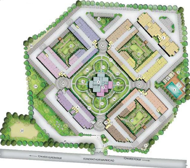 Master Plan of Akshaya Republic in Kovur, Chennai - Image 193006
