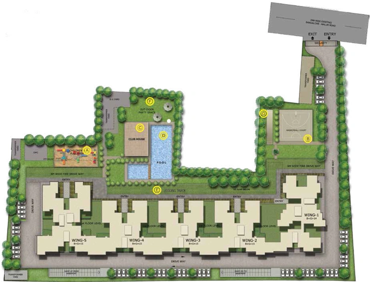 Master Plan of Sobha Habitech in Whitefield, Bangalore - Image 107597