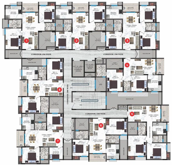 Floor Plan of Jones The Breeze in Sithalapakkam, Chennai - Image 170136