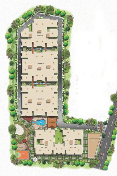 Master Plan of MBR Shangri La in Mysore Road, Bangalore - Image 108182
