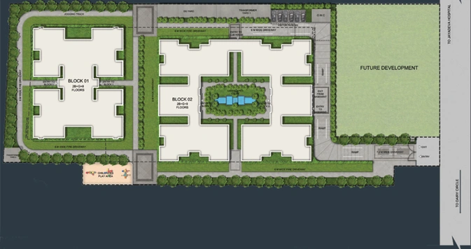 Master Plan of Sobha Morzaria Grandeur in Bannerghatta, Bangalore - Image 108200