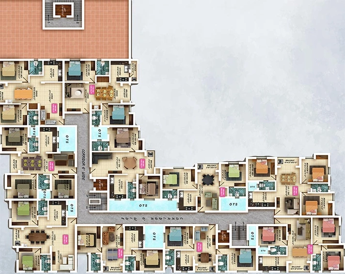 Floor Plan of SP Shyam Samundara in Maduravoyal, Chennai - Image 182742