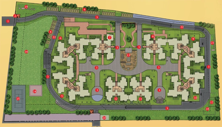 Master Plan of Sobha Chrysanthemum in Thanisandra, Bangalore - Image 107613