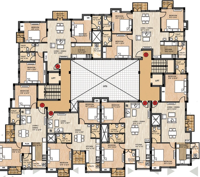 Floor Plan of Keystone The Scape in Madipakkam, Chennai - Image 189411
