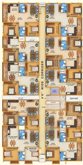 Floor Plan of DS MAX Skylishcious in Sarjapur, Bangalore - Image 108080