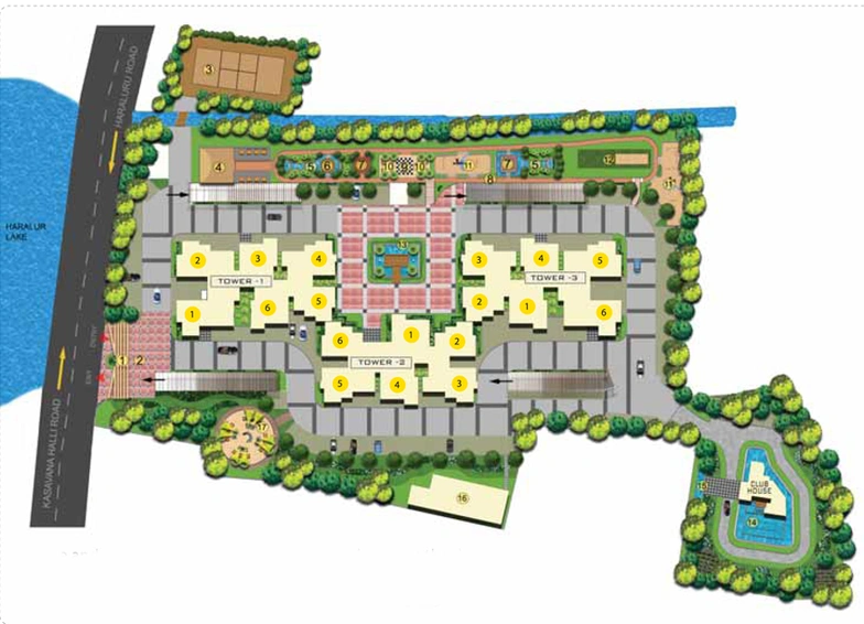 Master Plan of Purva Skydale in Sarjapur, Bangalore - Image 108227