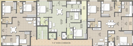 Floor Plan of Nava Dugar in Manapakkam, Chennai - Image 180402