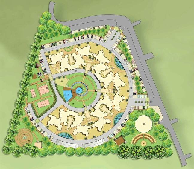 Master Plan of Ozone Evergreens in HSR Layout, Bangalore - Image 108247