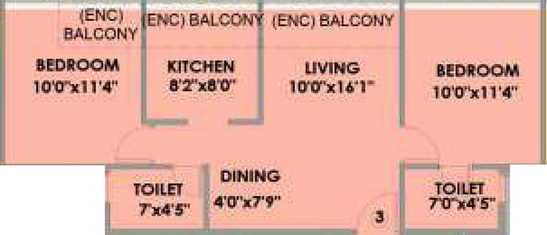 2 BHK Flat in Satyam Oasis in Taloja, Navi Mumbai - Image 466437