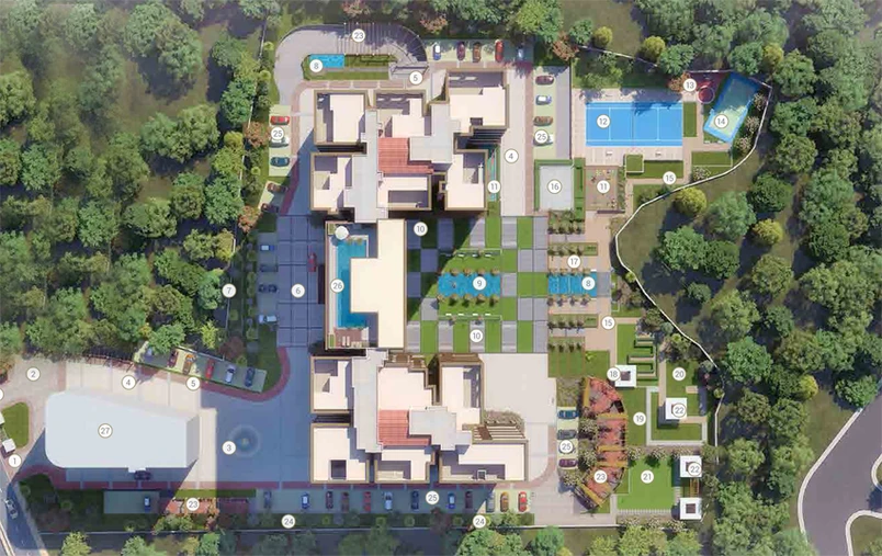 Master Plan of Ahuja Ohana in Old Madras Road, Bangalore - Image 108255