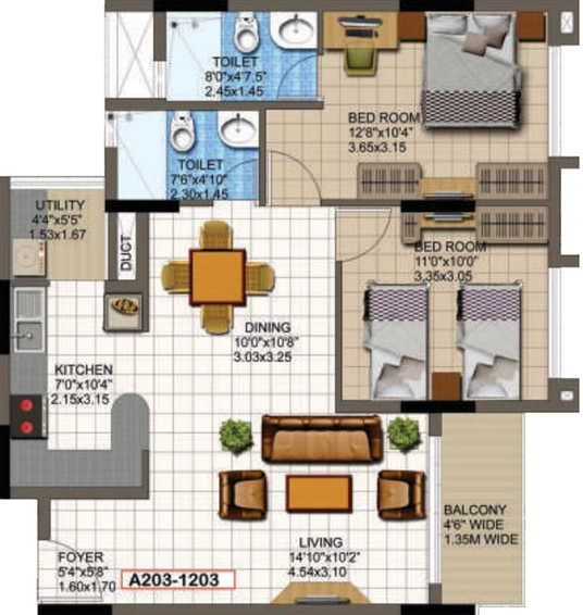 2 BHK Flat in Supertech Micasa in Kannuru, Bangalore - Image 717596
