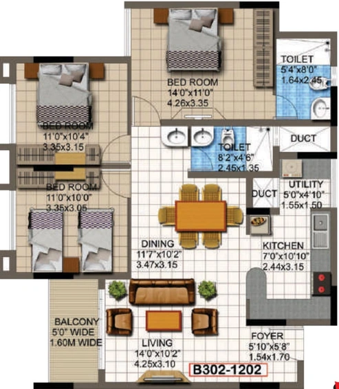 3 BHK Flat in Supertech Micasa in Kannuru, Bangalore - Image 717597