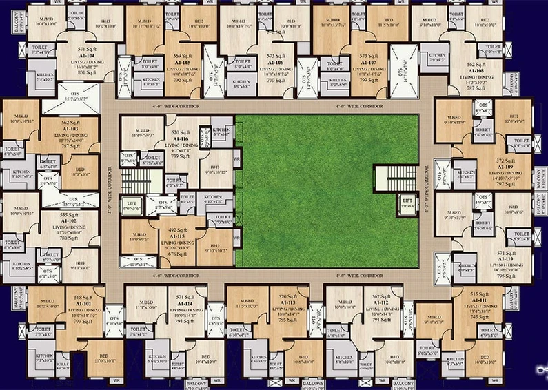 Floor Plan of Creations Manchester in Ambattur, Chennai - Image 182035