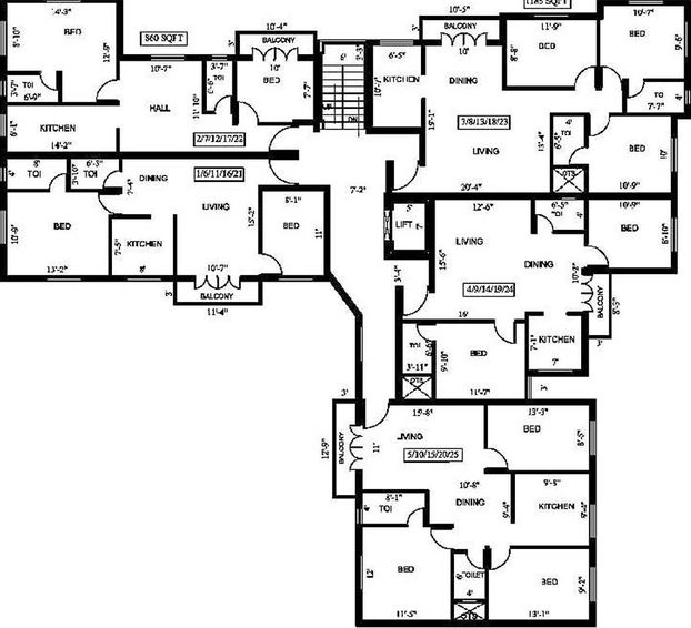 Floor Plan of Rams Imperia in Virugambakkam, Chennai - Image 179981