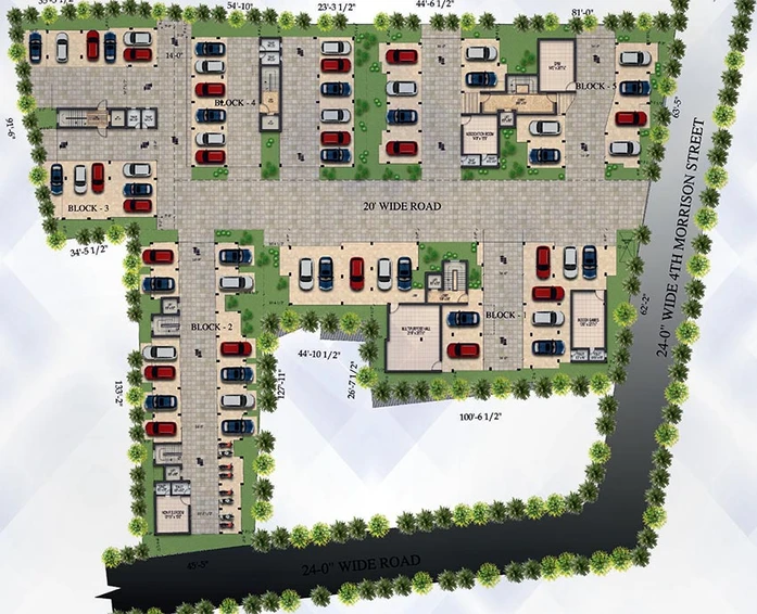 Master Plan of Bluemoon Grandeur in Alandur, Chennai - Image 182012