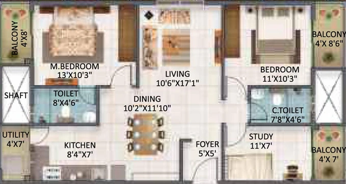 5 BHK Flat in SV Legacy in Whitefield, Bangalore - Image 719756