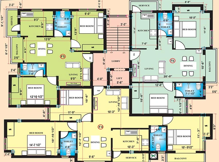 Floor Plan of Shanmugam Sabari Nivas in Madipakkam, Chennai - Image 181141