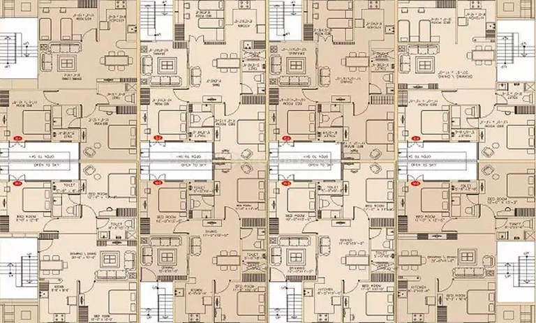 Floor Plan of Riddhi Siddhi Elegance in Shyam Nagar, Jaipur - Image 173144