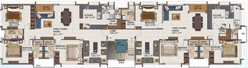 Floor Plan of Bhaggyam Cricket Villa in Adyar, Chennai - Image 180733