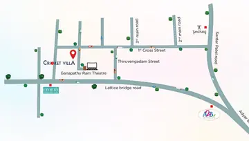 Location of Bhaggyam Cricket Villa - Image 180732