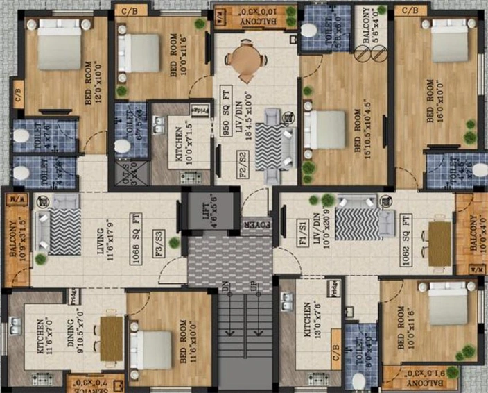 Floor Plan of Sri Ayyan Aradhya in Medavakkam, Chennai - Image 178178