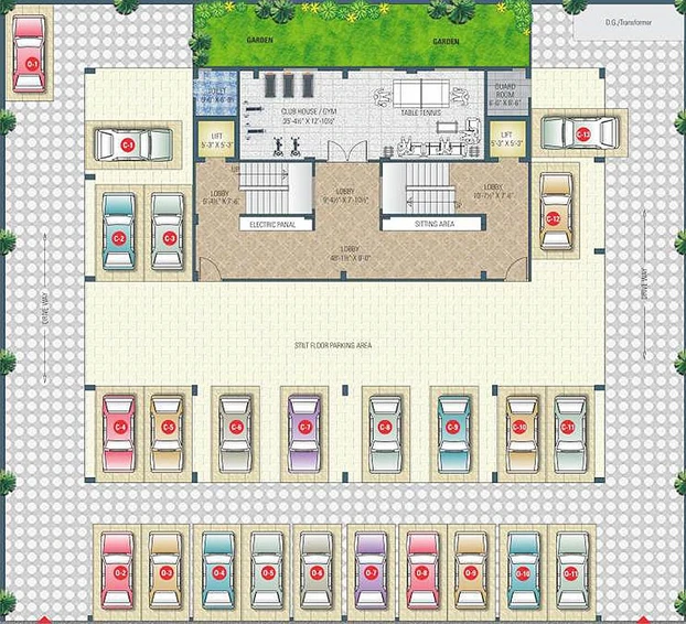Master Plan of Aradhana Bhavyaa Glory in Jagatpura, Jaipur - Image 173120