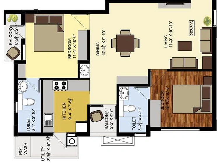 2 BHK Flat in Vikaan Sai Bhuvi in Saidapet, Chennai - Image 820193