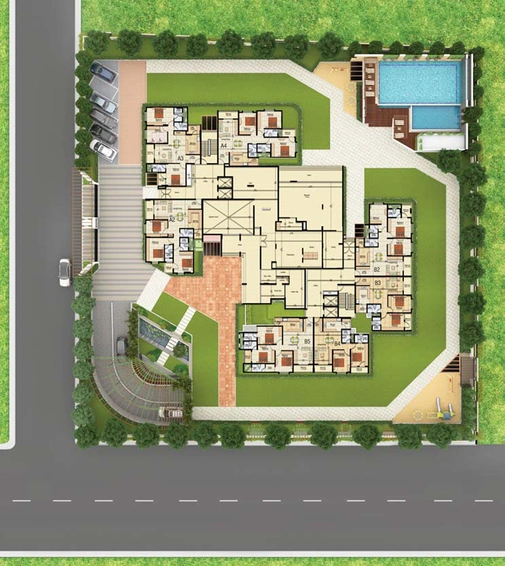 Master Plan of Vajram Essenza in Thanisandra, Bangalore - Image 108300