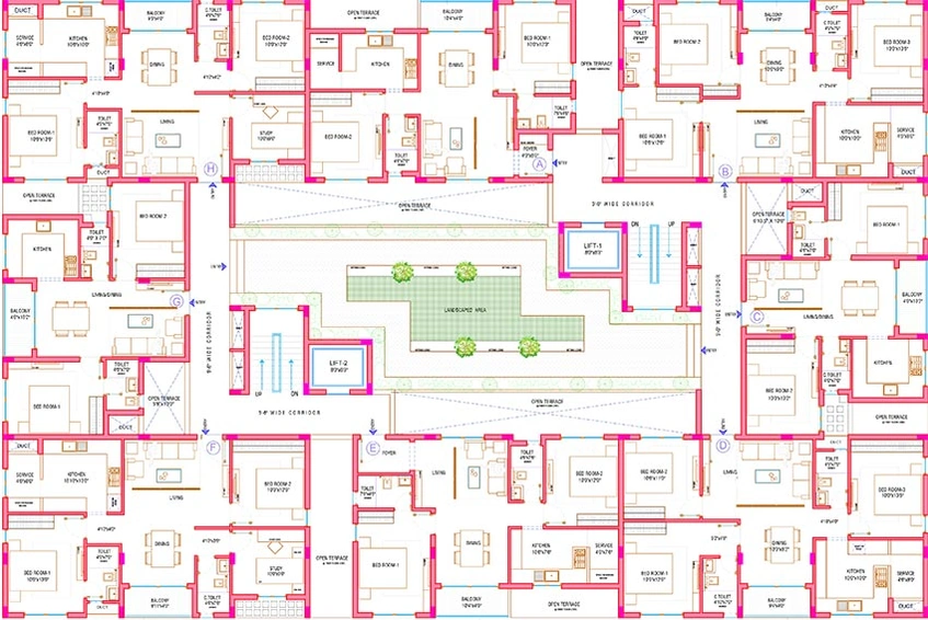 Floor Plan of Classic Imperia Residences in Rajakilpakkam, Chennai - Image 180791