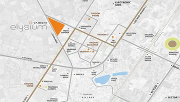 Location of Landmark Vaidehi Elysium - Image 107805