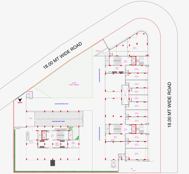 Master Plan of Landmark Vaidehi Elysium in Vavol, Gandhinagar - Image 107807